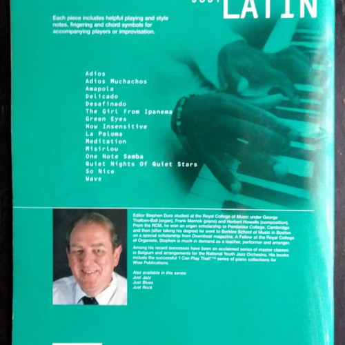 Just Latin Progressive Piano Solos sheet music like new