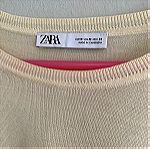  Zara Basic μπλούζες 2τμχ χακί-μπέζ