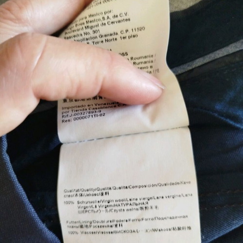 Hugo Boss men's pants like new, gray and blue, 100% wool
