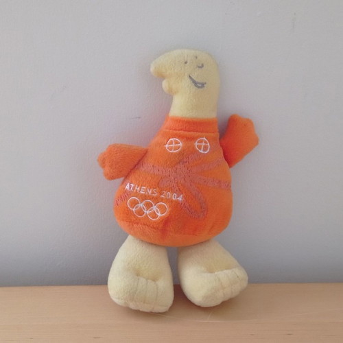 Athina doll used, 2004 Olympic Games souvenir