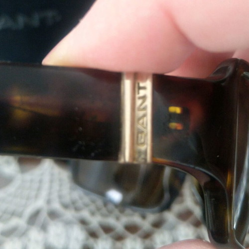 Gant sunglasses used, brown frame with polarized lenses
