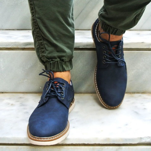 Refresh anatomical walking shoes new, blue, Spanish made