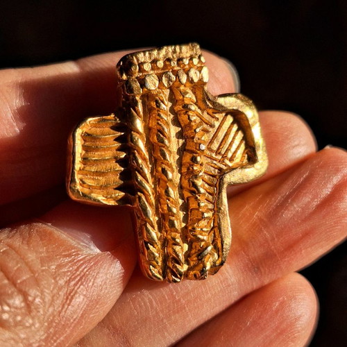 Christian Lacroix cross clip-on earrings used