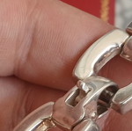 925 silver solid bracelet, 30 grams, 18 cm