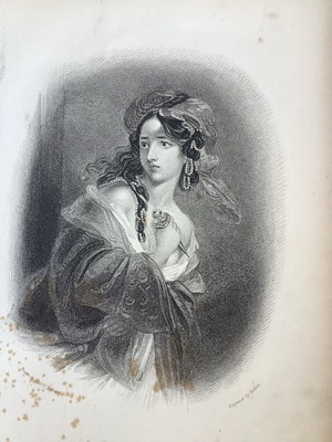 Byron Beauties Gulnare chalcography used 1834