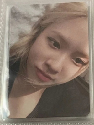 Photocard Rosé Born Pink Black Version Kpop Blackpink Like New