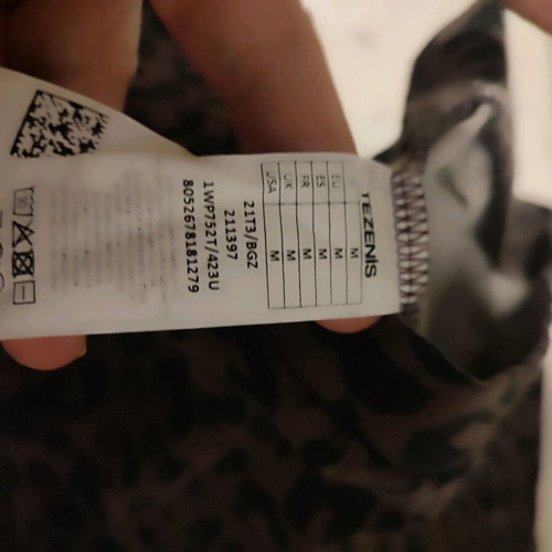 Tezenis leopard leggings used, cotton, size medium