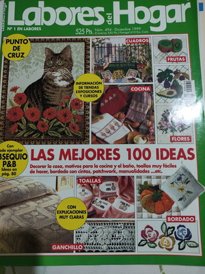 Labores de hogar magazine like new, Spanish embroidery and knitting patterns