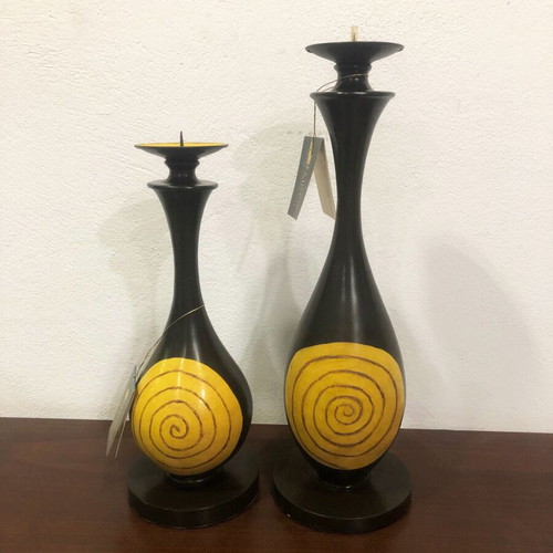 Candlestick set new, height 47 cm and 38 cm