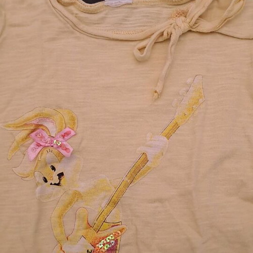 Prenatal girls' cotton t-shirt like new, yellow 104 cm