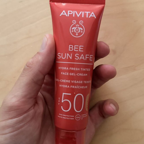 Apivita Bee Sun Safe tinted suncream SPF 50