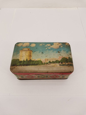 Metal box White Tower used for sugar and coffee 1950