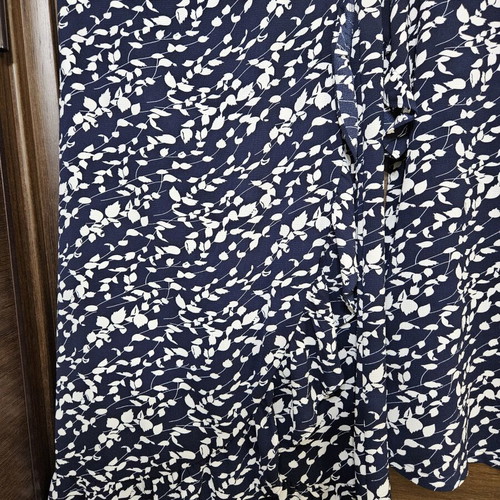 Fransa women's set skirt and blouse like new, white and blue