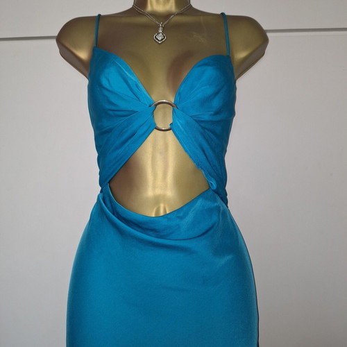 Zara ladies blue strappy dress new with tags size large