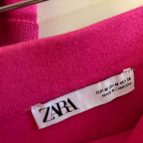 Zara skirt and blouse set fuchsia color like new