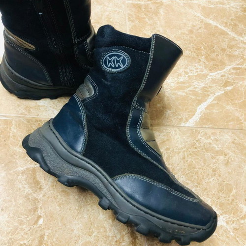 KK kids shoes used, blue boots size 34