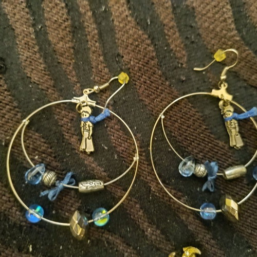 Fo Bijou fashion jewelry set of 3 pairs of women's earrings used