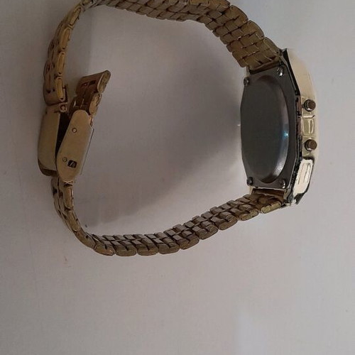 Casio Chrono Alarm men's watch used, gold color