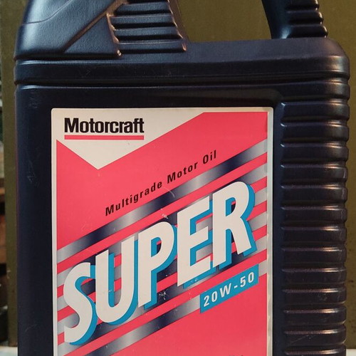 Motorcraft Super 20W-50 Oil Container 5L New Old Stock 1998