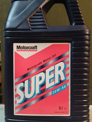 Motorcraft Super 20W-50 контейнер за масло 5L нов NOS 1998
