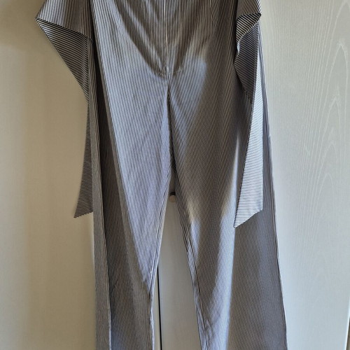 Helmi striped pants with built-in belt, like new