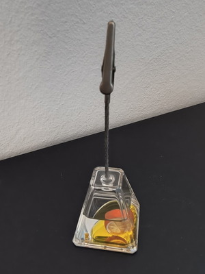 Decorative photo clip used, height 12cm