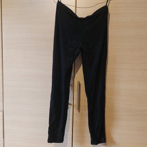 Be You black and gray leggings with rips like new S/M