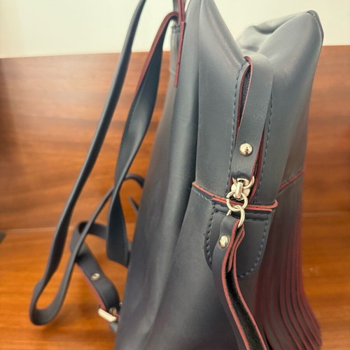 FRNC backpack medium size blue eco leather like new