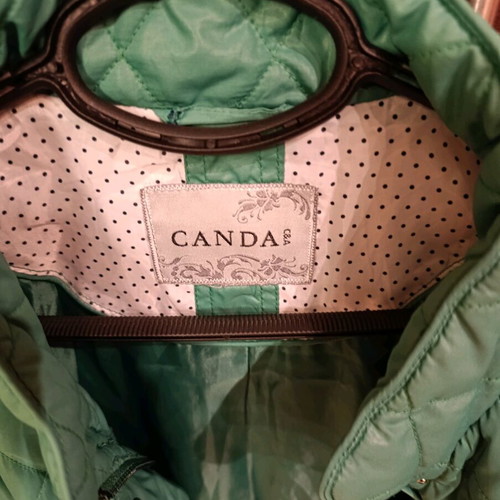 Canda quilted jacket spring autumn new green