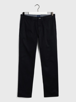 Gant Regular Fit Twill Chinos men's pants, black, size 31
