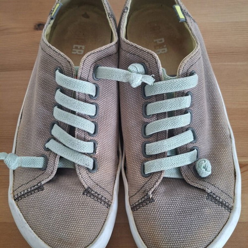 Camper canvas shoes used, gray, size 38 spring-summer