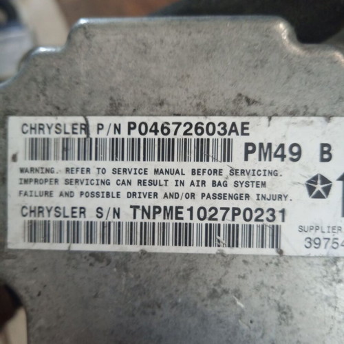 Airbag module Dodge Caliber 2.0 CRD P04672603AE