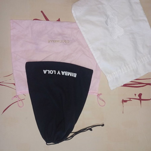 Brand dust bags new from handbag purchases including BIMBA Y LOLA
