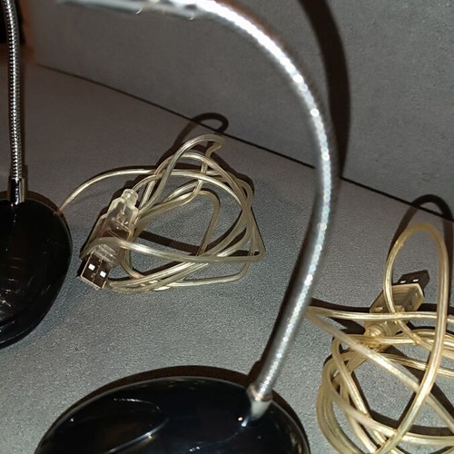 Usb desk lamp used, set of 2 pieces