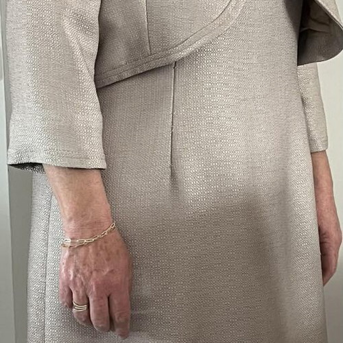 FIDELE dress with short bolero jacket beige like new