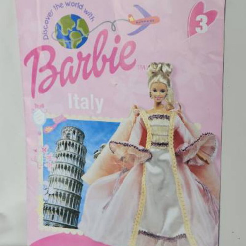 Discover the world with Barbie magazine collection with doll clothes