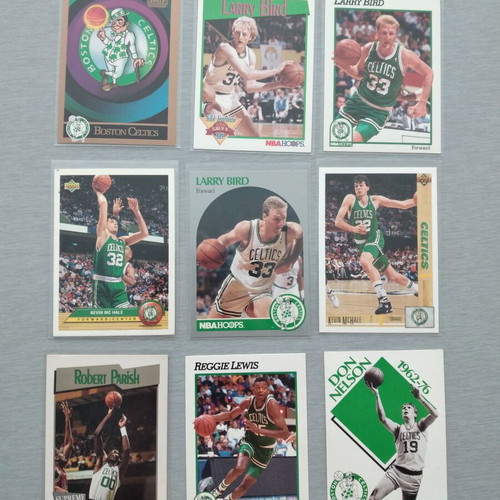 Vintage 90's NBA Boston Celtics Trading Cards Bundle of 9