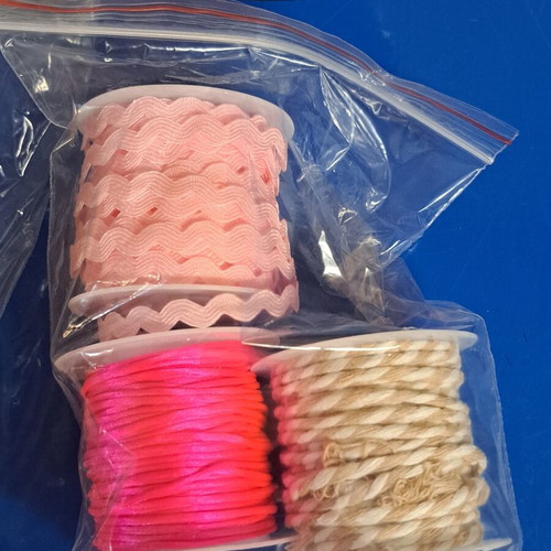 Craft ribbons and threads set like new with gift