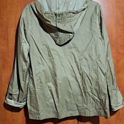 Seasonal jacket with hood like new, beige, size S