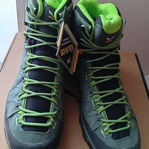 Salewa MS Alp Trainer 2 Mid GTX hiking boots new, green, size 44.5
