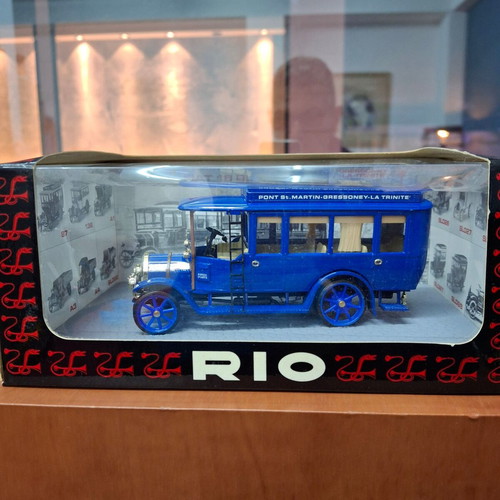 Fiat 18 BL Omnibus 1915 συλλεκτική μινιατούρα λεωφορείου 1:43 RIO