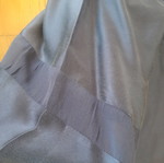 Purple satin Lucifair shirt like new with sheer details size 50