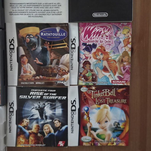 Nintendo DS game cases and manuals lot, no games