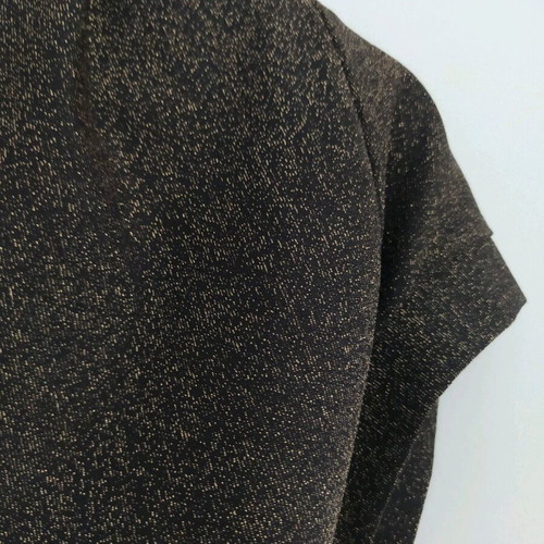 Metallic bolero like new, brown with gold thread, size M
