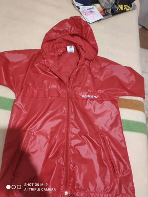 Adidas Originals Windbreaker Waterproof Jacket Red like new, size L