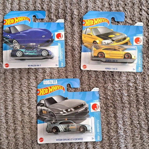 Pack of 3 new Hotwheels J-Imports
