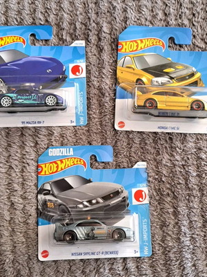 Pack of 3 new Hotwheels J-Imports