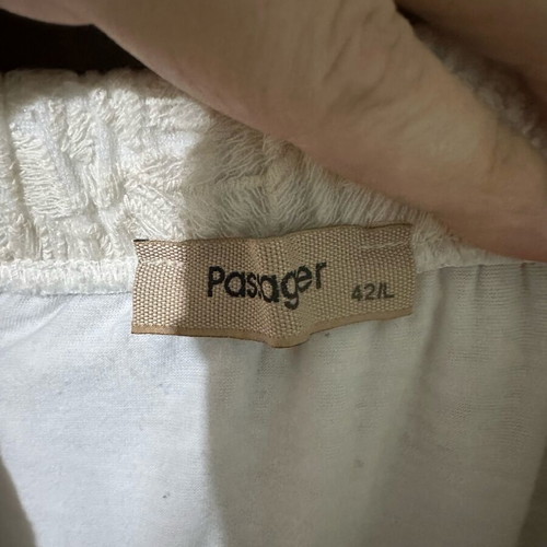 Passager women's jumpsuit used, beige top black pants, XL