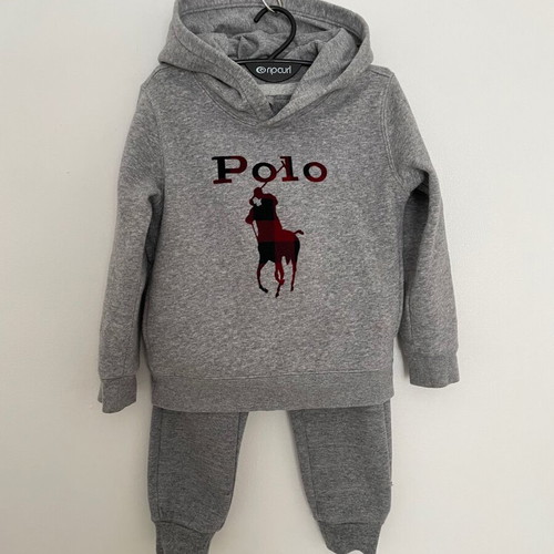Polo Ralph Lauren set hoodie and pants used, gray