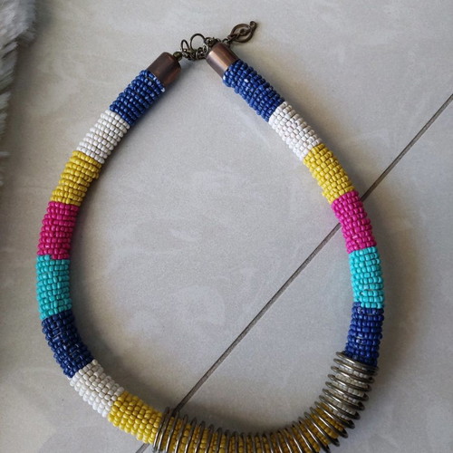 Necklaces set of 5 used in various colors for summer